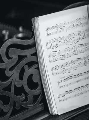 music score book